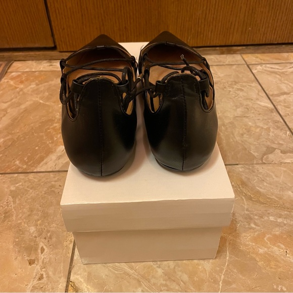 Topshop Leather Tie Pumps - Picture 3 of 4